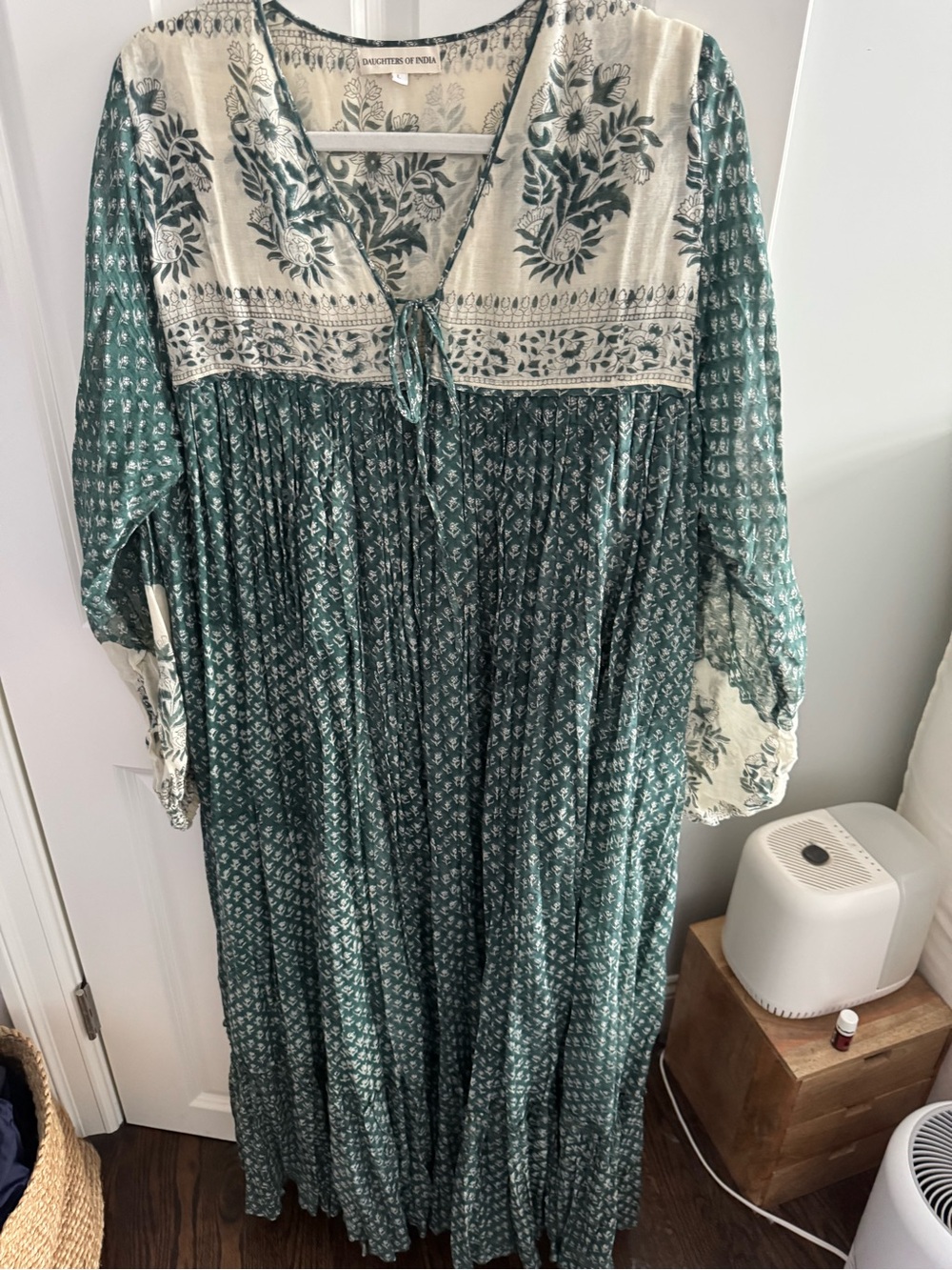 Daughters of India Rooh Maxi Dress in Pine Green - Picture 6 of 6